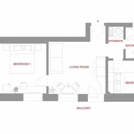 Beautiful - Location - Netflix+balcony 公寓 *